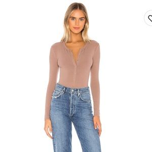 Lovers + Friends Body Suit in Cocoa Revolve